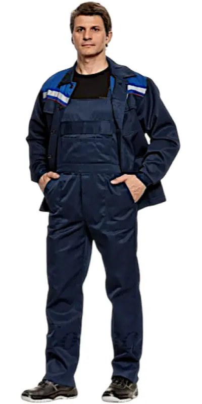 Костюм летний "Профессионал-2" куртка+п/к  р.60-62/170-176  тк.синий  Союзснаб