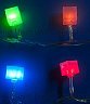 Электрогирлянда светодиодная L= 7,0м кубики разноцветные с контроллером 50 ламп провод прозрачный IP20 ULD-S0700-050/DTA GUBES