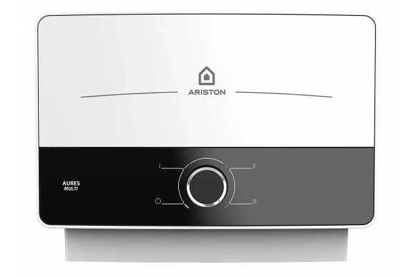 Водонагреватель проточный ARISTON 6кВт AURES M 6 (2,5/3,5/2,5+3,5квт 3реж.нагрева 1/2" на несколько 