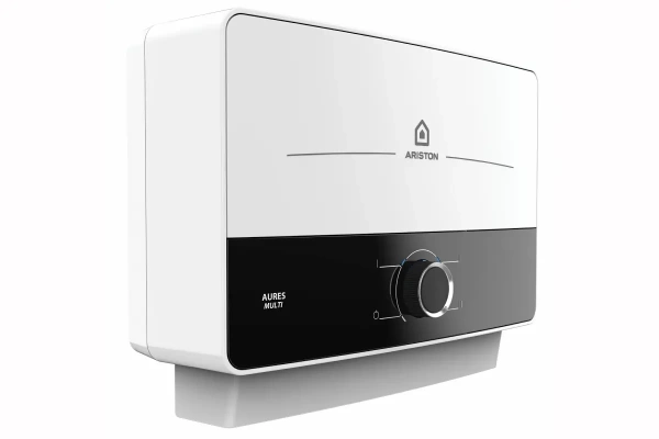 Водонагреватель проточный ARISTON 6кВт AURES M 6 (2,5/3,5/2,5+3,5квт 3реж.нагрева 1/2" на несколько 