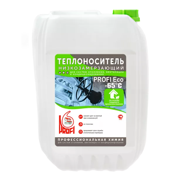 Теплоноситель PROFI Eco-65 1/20л зеленый (пропиленгликоль)