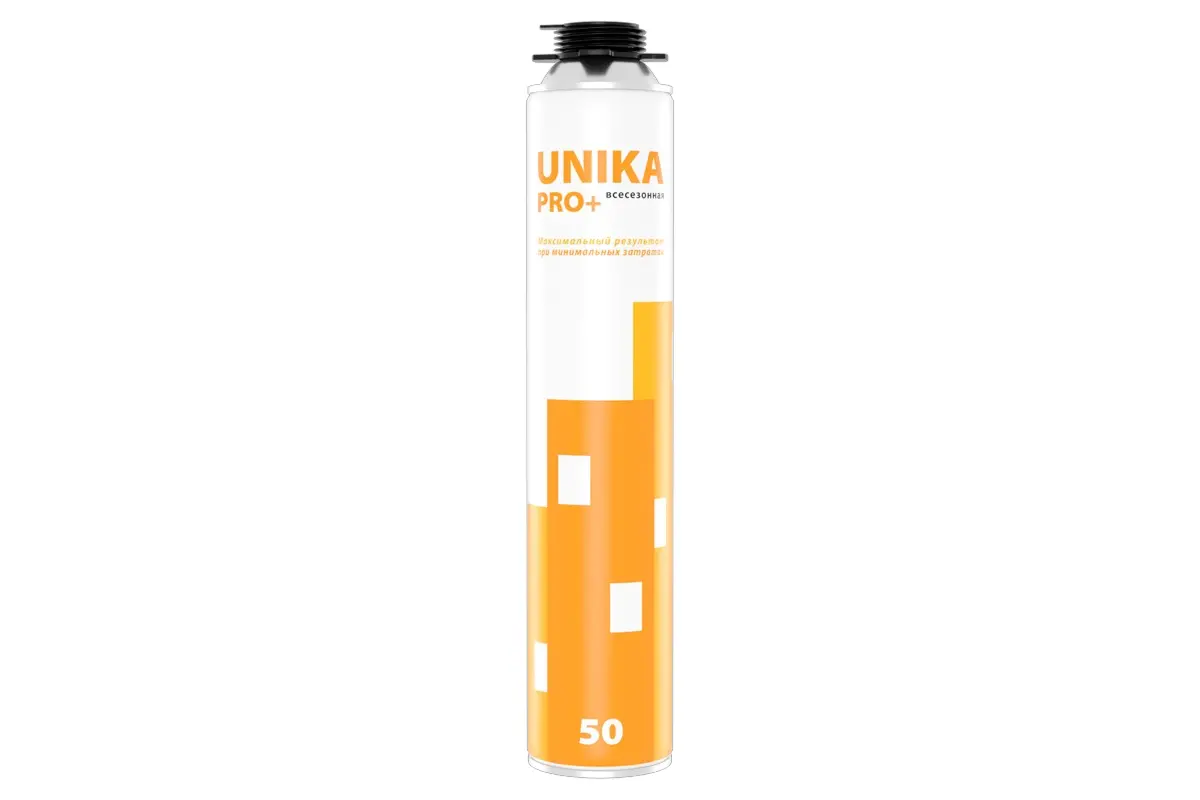 Пена монтажная профессиональная "UNIKA PRO +" 1000 мл, (от -10*С до +35*С)  всесезонная