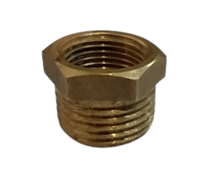 Переходник латунный 20х40 (3/4" х 1 1/2") НР-ВР