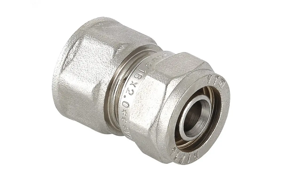 Муфта латунная ВР 20х1/2" (обжимн.) VTm.302.N Valtec