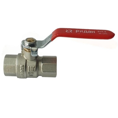 Кран шаровый латунный Ду-15, Ру=40 BVR муфта-муфта Ридан 065В8307