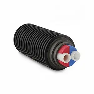 Труба полиэтилен сшитый  2x50x4,6 /200 PN6 Uponor Thermo Twin для отопления утепленная