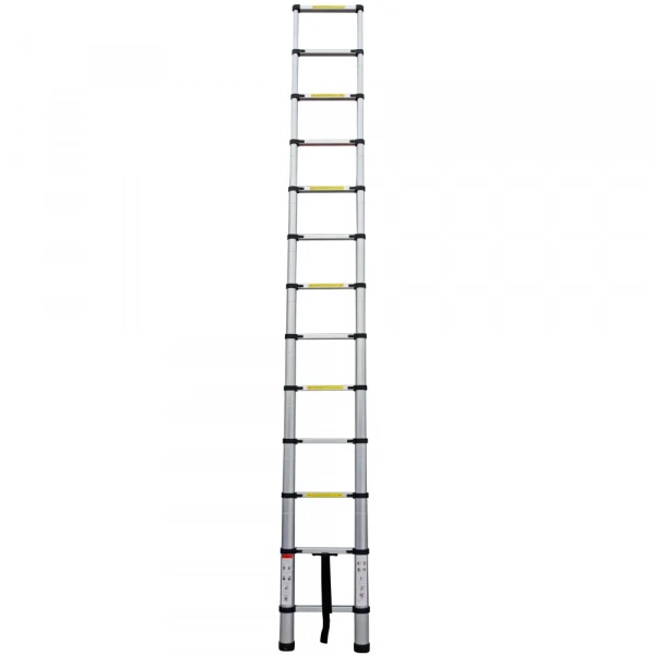 Лестница телескопическая 13-и ступенчатая алюминиевая h=3.8м/86см DLT212B Deli