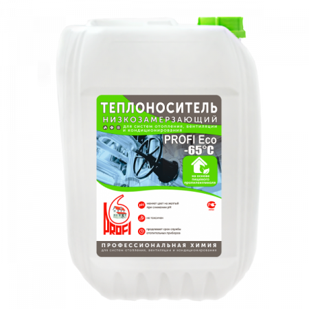 Теплоноситель PROFI Eco-65 1/20л зеленый (пропиленгликоль)