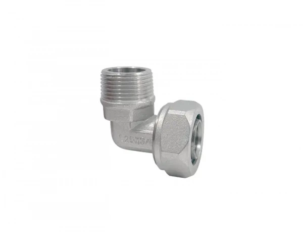 Угольник (резьбовой) L 16х 1/2" НР, Ginde