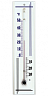 Термометр комнатный П-3  (от -30+50С, 200х50мм)