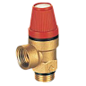 Клапан предохранительный латунный муфтовый Ду-15 (до 3 бар на индивидуальное отопление) ВР/НР SUN1085 SUNSHI