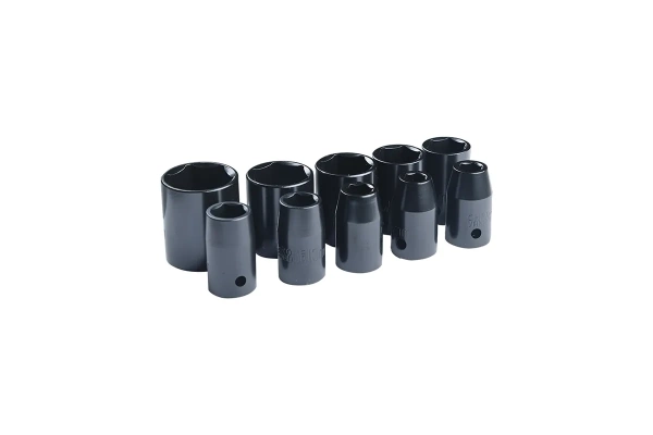 Набор головок торцевых  10 предмета торцевые головки 1/2 (9; 10; 11; 13; 14; 17; 19; 22; 24; 27мм) д