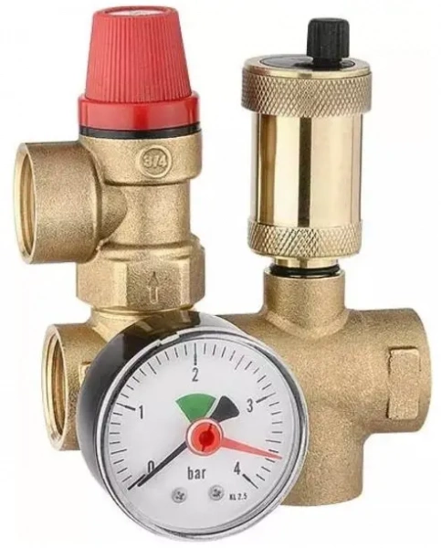 Группа безопасности котла 1"- 3/4" 3бар COMPACT с возможн. установки расш. бака  