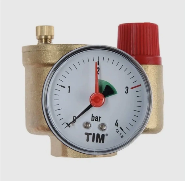 Группа безопасности котла 1"- 3/4" 3бар TIM Компакт