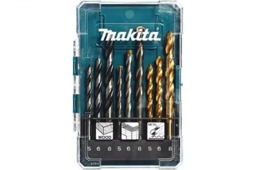 Набор сверл 9 шт ( дерево-5,6,8/металл-5,6,8/бетон-5,6,8) D-71962 Makita 