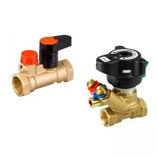 Комплект клапанов Ду-40 Ру-16 MSV-S (запорный) 003Z4015 + Ду-40 Ру-16 MVT (ручной-балансировочный) D