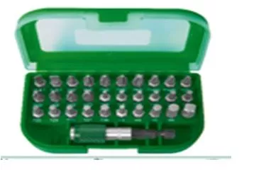 Набор бит  31 шт для отверток T320/81841 TSTOP