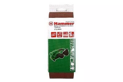 Лента шлифовальная 212 - 006  75 х 457 Р 150 (по 3 шт) HAMMER